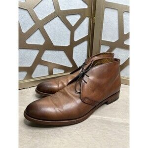 Antonio Maurizi chukka boots 45 Us 11.5 12 Brown Leather Men Shoes Italy